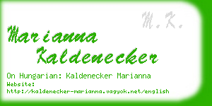 marianna kaldenecker business card